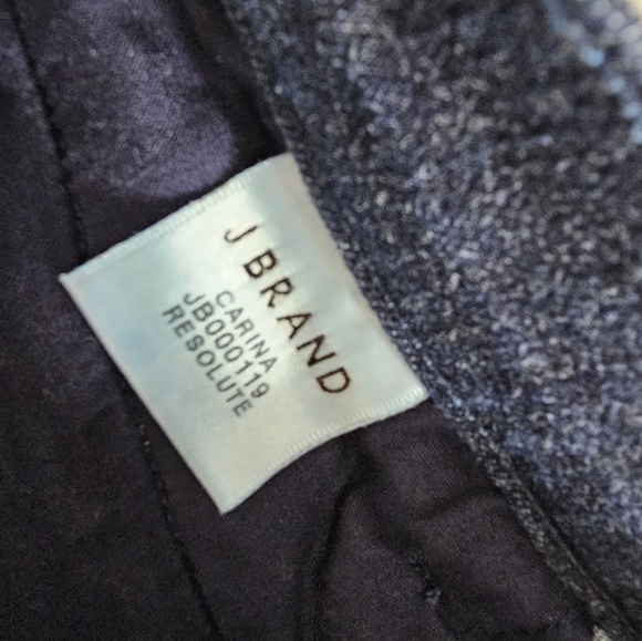 J Brand Carina Zipper Skinny High Rise Dark Blue Jeans 26 Preowned - Picture 9 of 11